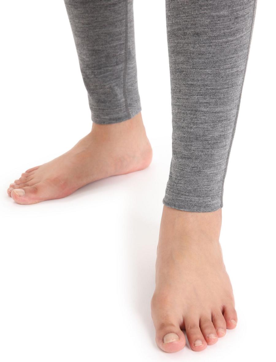 Women's Icebreaker Merino 200 Oasis Thermal Leggings Gritstone Heather | CA 1397VRWD